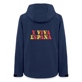 Y Viva España - Frauen Recycelte Softshelljacke von Stanley/Stella - Navy - Hinten - AI Model Female 172 light (172cm)