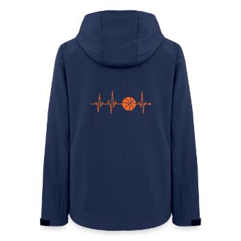 Beatlinie Basketball Puls - Frauen Recycelte Softshelljacke von Stanley/Stella - Navy - Hinten - AI Model Female 172 light (172cm)