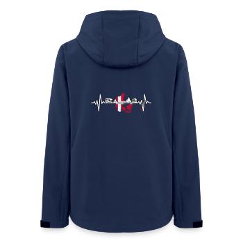 Dänemark Camping Denmark Camper Design - Veste softshell femme recyclée Stanley/Stella - marine - Dos - AI Model Female 172 light (172cm)