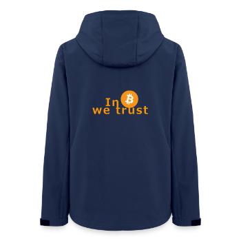 En Bitcoin we trust - Crypto Nerds Investor Exchange - Veste softshell femme recyclée Stanley/Stella - marine - Dos - AI Model Female 172 light (172cm)
