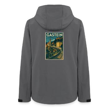 Bad Gastein - Frauen Recycelte Softshelljacke von Stanley/Stella - Anthrazit - Hinten - AI Model Female 172 light (172cm)