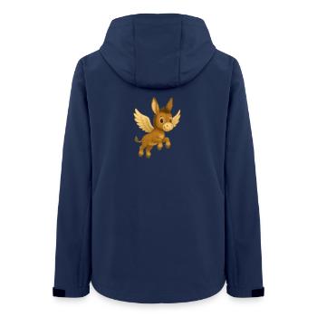 Emil Esel - Frauen Recycelte Softshelljacke von Stanley/Stella - Navy - Hinten - AI Model Female 172 light (172cm)