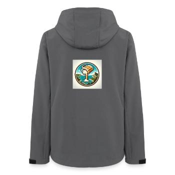 Mallorca & Bier! - Frauen Recycelte Softshelljacke von Stanley/Stella - Anthrazit - Hinten - AI Model Female 172 light (172cm)