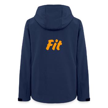 Fit - Women’s Recycled Softshell Jacket by Stanley/Stella - navy - Back - AI Model Female 172 light (172cm)