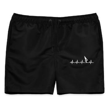 Windsurfen Windsurf - Männer Badeshorts - Schwarz - Vorne - AI Model Male 178 light (178cm)