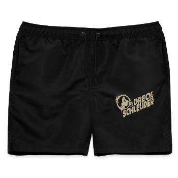 Motocross Motorrad Geschenk - Männer Badeshorts - Schwarz - Vorne - AI Model Male 178 light (178cm)