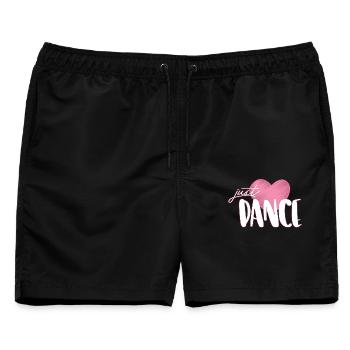 Tanzen - Männer Badeshorts - Schwarz - Vorne - AI Model Male 178 light (178cm)