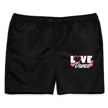 Tanzen - Männer Badeshorts - Schwarz - Vorne - AI Model Male 178 light (178cm)