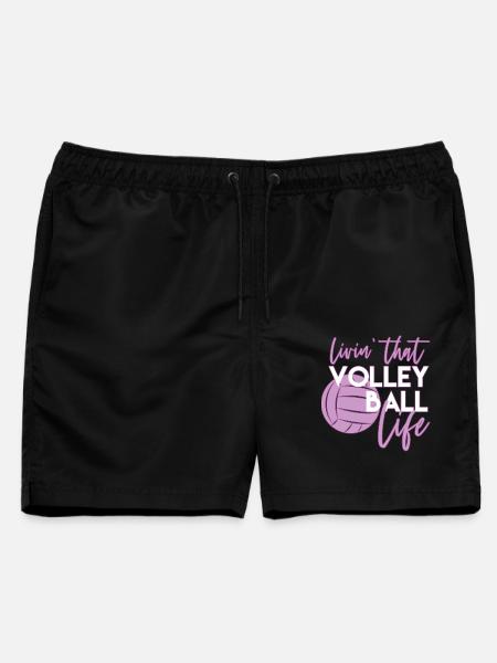 Volleyball - Männer Badeshorts - Schwarz