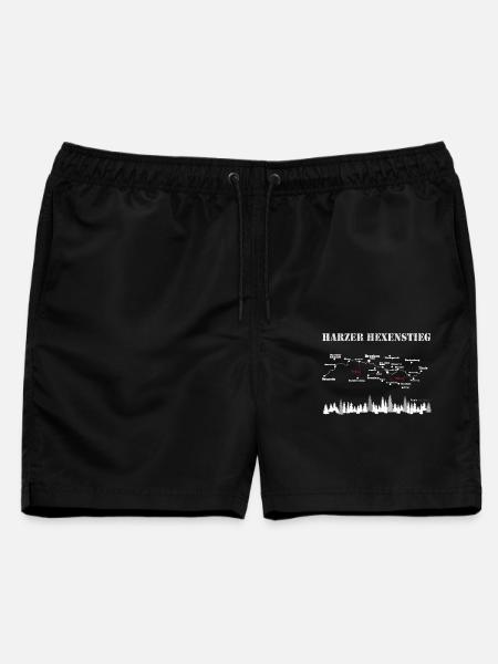 Harzer Hexenstieg - Männer Badeshorts - Schwarz