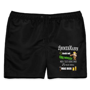 Zimmermann - Männer Badeshorts - Schwarz - Vorne - AI Model Male 178 light (178cm)