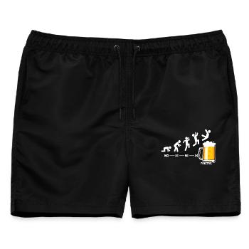 Bier Woche Freitag Wochenende Cooles Bier Geschenk - Männer Badeshorts - Schwarz - Vorne - AI Model Male 178 light (178cm)