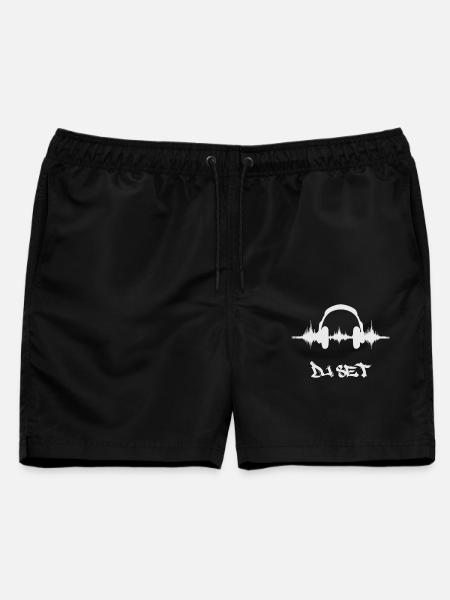 Der DJ - Männer Badeshorts - Schwarz