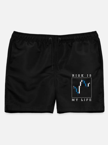 Daytrader Stock Forex Trading - Männer Badeshorts - Schwarz