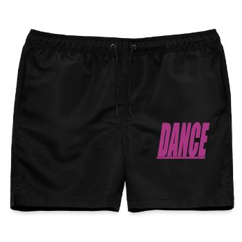 Tanze - Männer Badeshorts - Schwarz - Vorne - AI Model Male 178 light (178cm)