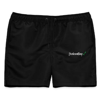 Verbeamtung Auf Lebenszeit Beamtin Beamte Geschenk - Männer Badeshorts - Schwarz - Vorne - AI Model Male 178 light (178cm)