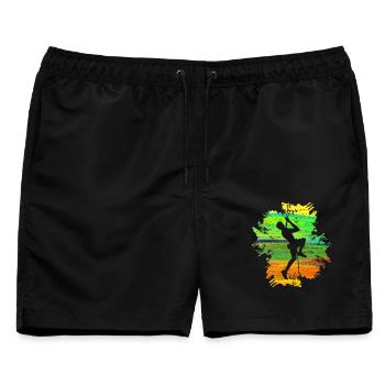 Climb Strong Männer Geschenk - Männer Badeshorts - Schwarz - Vorne - AI Model Male 178 light (178cm)