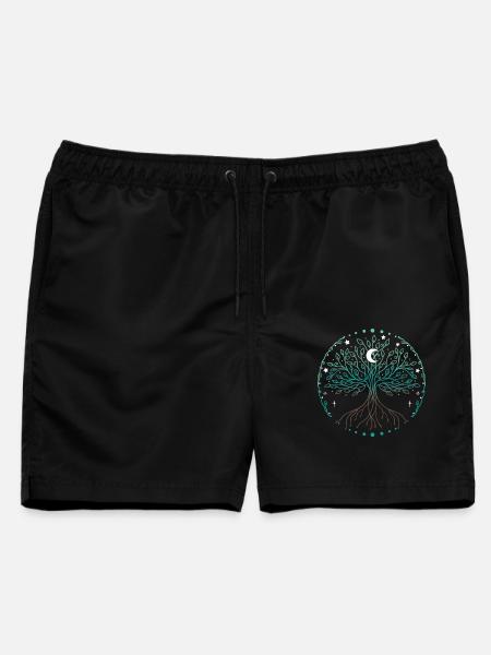 Yggdrasil Weltenesche Lebensbaum - Männer Badeshorts - Schwarz