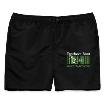 Fastboot Boot a Beer - Männer Badeshorts - Schwarz - Vorne - AI Model Male 178 light (178cm)