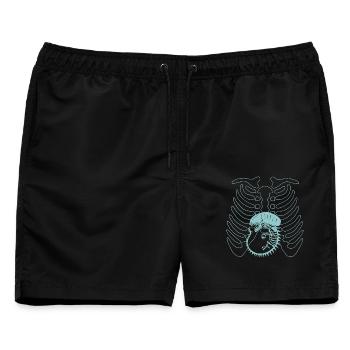Das Monster in dir - Männer Badeshorts - Schwarz - Vorne - AI Model Male 178 light (178cm)