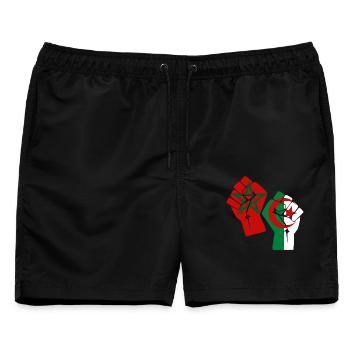 Marokko Algerien Khawa Khawa - Männer Badeshorts - Schwarz - Vorne - AI Model Male 178 light (178cm)