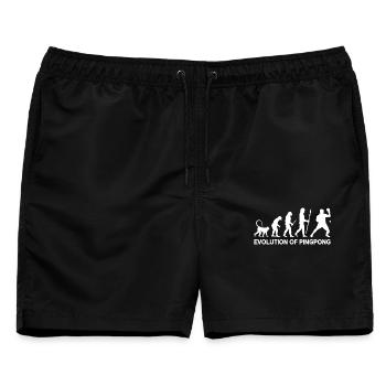Ping Pong Evolution - Männer Badeshorts - Schwarz - Vorne - AI Model Male 178 light (178cm)