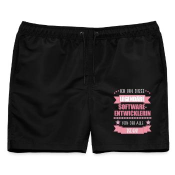 Softwareentwicklerin Codeexpertin süßes Geschenk - Männer Badeshorts - Schwarz - Vorne - AI Model Male 178 light (178cm)