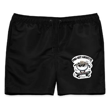 Pho Get About It Nudeln Skateboard - Männer Badeshorts - Schwarz - Vorne - AI Model Male 178 light (178cm)