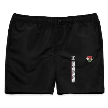 Ungarn Magyarorszag Fussball - Männer Badeshorts - Schwarz - Vorne - AI Model Male 178 light (178cm)