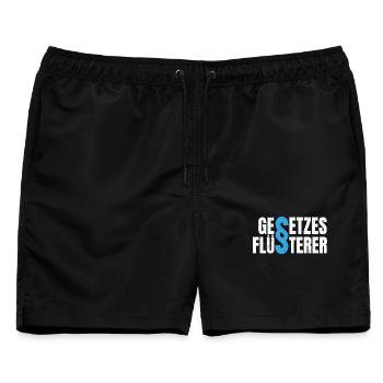 Gesetzesflüsterer Anwalt Richter Paragraph Gesetz - Männer Badeshorts - Schwarz - Vorne - AI Model Male 178 light (178cm)
