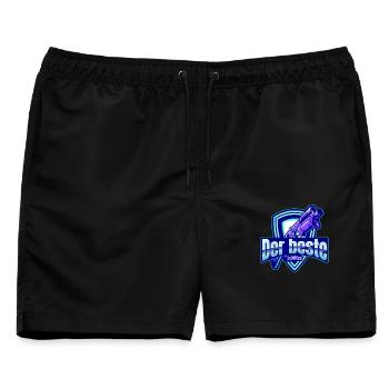 Der beste Schütze - Männer Badeshorts - Schwarz - Vorne - AI Model Male 178 light (178cm)