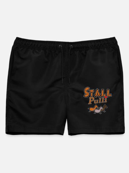 Stall Pulli - Männer Badeshorts - Schwarz