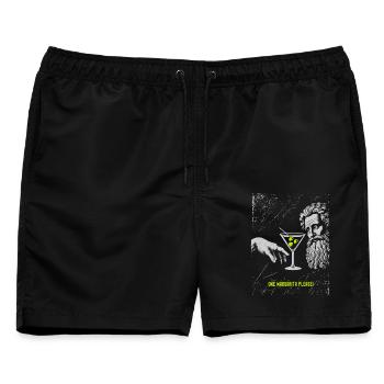 Klassisches Genie Margarita Design - Männer Badeshorts - Schwarz - Vorne - AI Model Male 178 light (178cm)