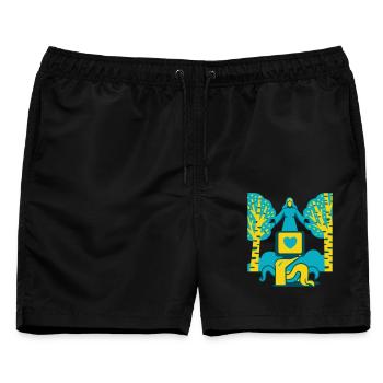 Holy Dream TV - Männer Badeshorts - Schwarz - Vorne - AI Model Male 178 light (178cm)