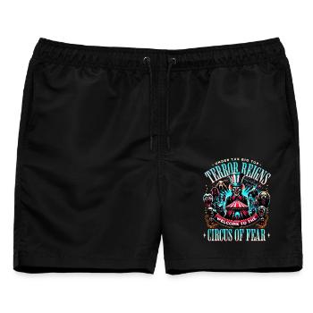 Horror - Circus Of Fear - Männer Badeshorts - Schwarz - Vorne - AI Model Male 178 light (178cm)