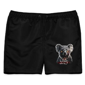 Zombie Koala Halloween Schrecken - Männer Badeshorts - Schwarz - Vorne - AI Model Male 178 light (178cm)