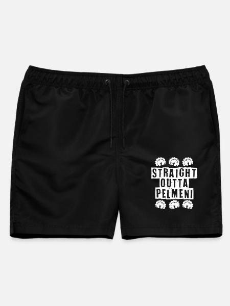 Pelmeni Pelmenis - Männer Badeshorts - Schwarz