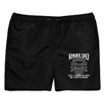 Kambodscha Kambodschaner Khmer Dad - Männer Badeshorts - Schwarz - Vorne - AI Model Male 178 light (178cm)