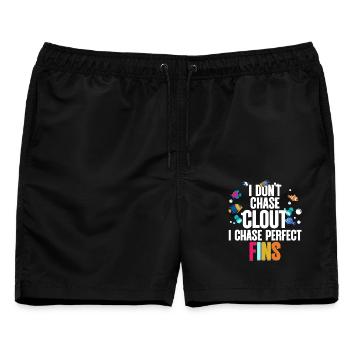 Fischzüchter Aquarianer Fischzucht - Männer Badeshorts - Schwarz - Vorne - AI Model Male 178 light (178cm)