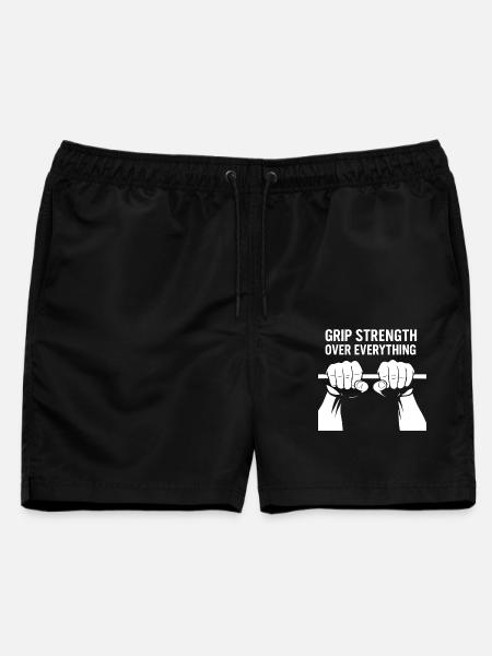 Griffstärke über alles Calisthenics Gym - Männer Badeshorts - Schwarz