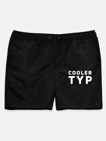 So sieht ein cooler Typ aus - Männer Badeshorts - Schwarz