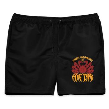 Alaska Königskrabben - Männer Badeshorts - Schwarz - Vorne - AI Model Male 178 light (178cm)