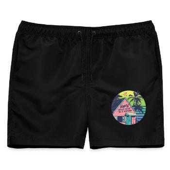 Menschlichkeit Equality - Männer Badeshorts - Schwarz - Vorne - AI Model Male 178 light (178cm)