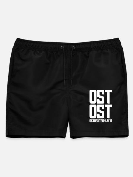 Ost Ost Ostdeutschland Ossis Osten Ostdeutscher - Männer Badeshorts - Schwarz