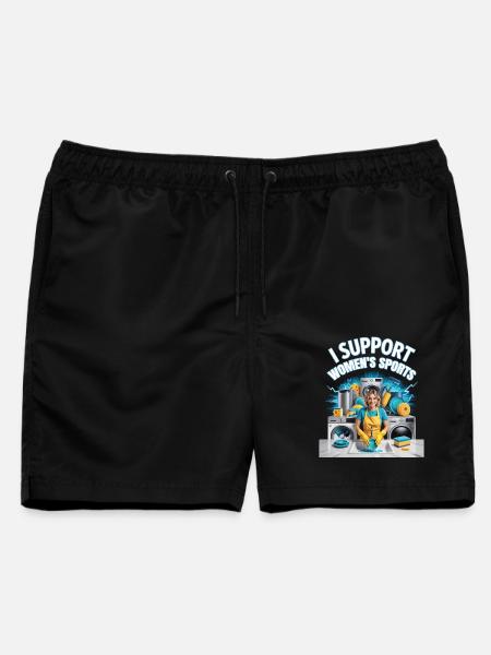 I Support Women's Sports Unwearable Bootleg - Männer Badeshorts - Schwarz