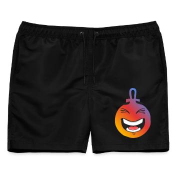 Weihnachtskugel - Männer Badeshorts - Schwarz - Vorne - AI Model Male 178 light (178cm)