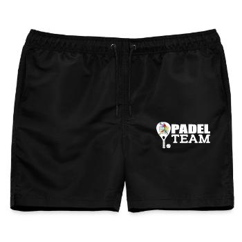 Padel - Männer Badeshorts - Schwarz - Vorne - AI Model Male 178 light (178cm)