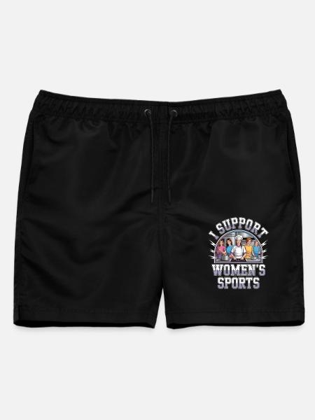 I Support Women's Sports Unwearable Bootleg - Männer Badeshorts - Schwarz