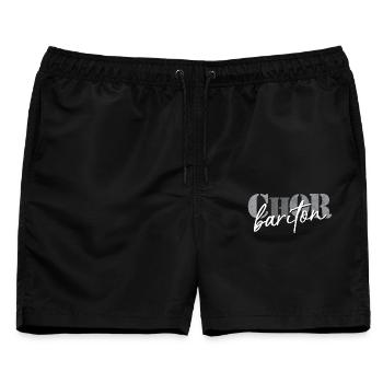 Chor Bariton - Männer Badeshorts - Schwarz - Vorne - AI Model Male 178 light (178cm)