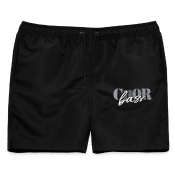 Chor Bass - Männer Badeshorts - Schwarz - Vorne - AI Model Male 178 light (178cm)